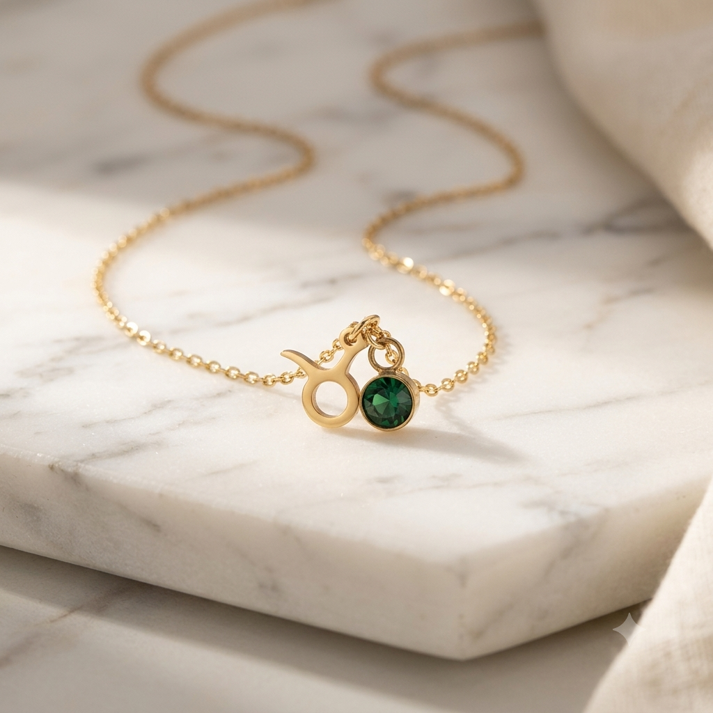Zodiac necklace — sign G