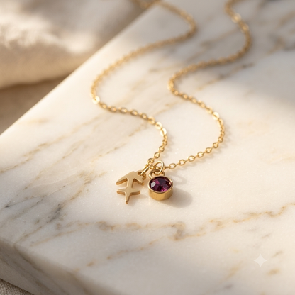 Zodiac necklace — sign D